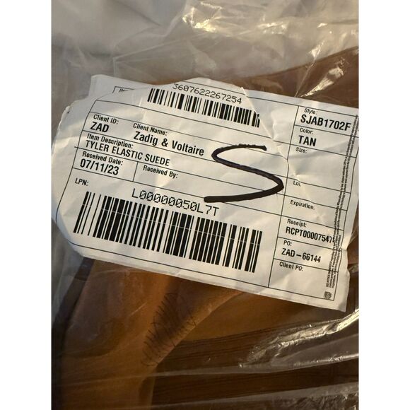 NWOB ZADIG & VOLTAIRE Tyler Suede Chelsea Boots Tan size 39 - Picture 9 of 9